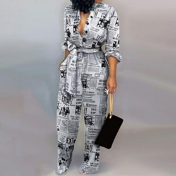 Женские комбинезоны леопардовой талию с длинным рукавом комбинезоны женские ромп мода мода в целом общая повседневная уличная одежда сдача