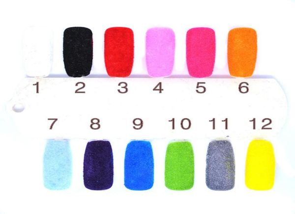 100g Nail Fuzzy Floccaggio Polvere Decorazione unghie Velluto Velluto colorato per Nail Art Gel UV Smalto Ti9246718645116