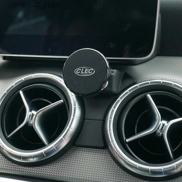 Suporte magnético para carro, suporte para celular, gps, ventilação de ar, suporte de montagem, clipe de suporte de telefone para mercedes benz cla gla acessórios q231104