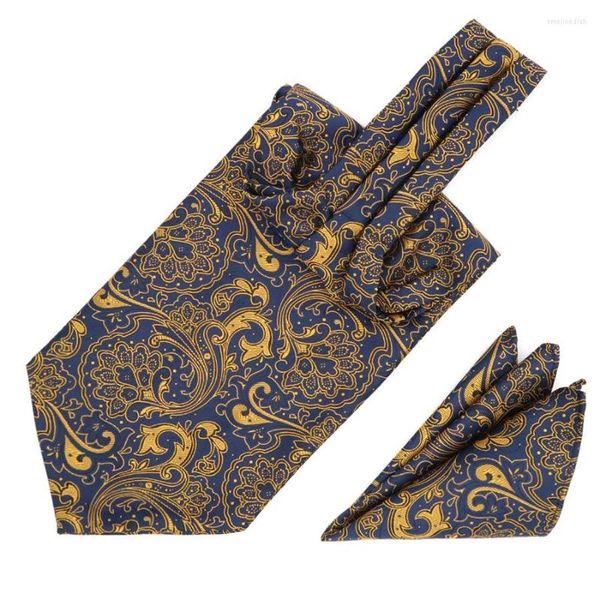 Fliege 16 Farbe Herren Krawatte Set Taschentuch Seide Paisley Jacquard Ascot Sets Einstecktuch für Business Hochzeit Party