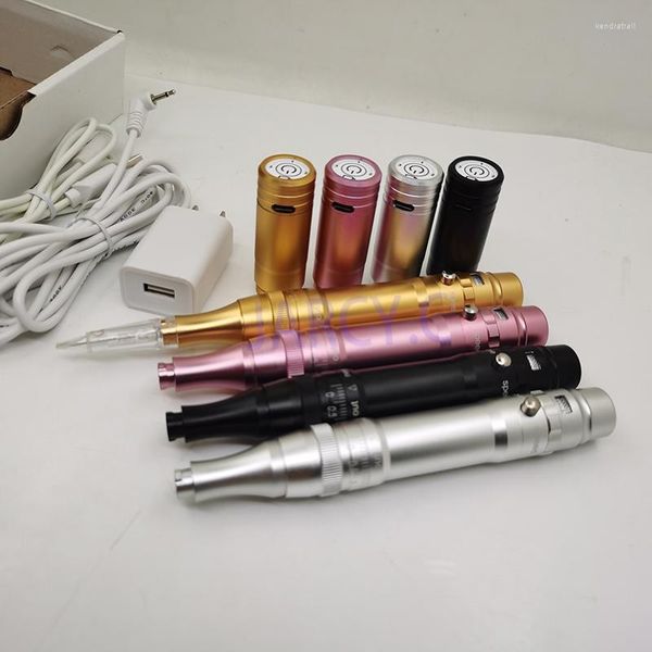 Kits de armas de tatuagem caneta de maquiagem permanente sem fio com bateria para sobrancelhas de microbres