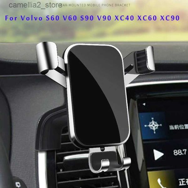 Autohalterung LHD Autotelefonhalter Für Volvo s60 v60 s90 v90 xc40 xc60 xc90 Auto-Styling-Halterung GPS-Ständer Drehbare Unterstützung Mobiles Zubehör Q231104