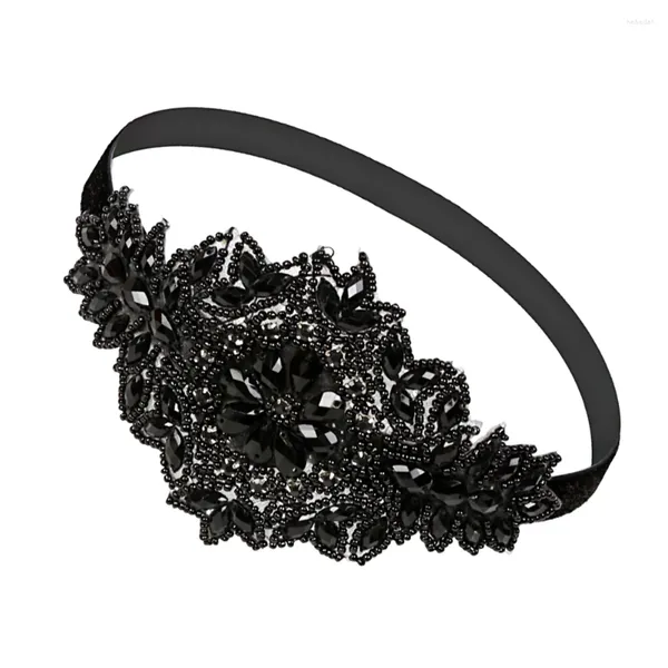 Bandanas Prom Tiara Rhinestone Alın Kafa Bandı Saç Dekorasyon Aksesuar Faşır Fascinator Giyim Kadın Kadın