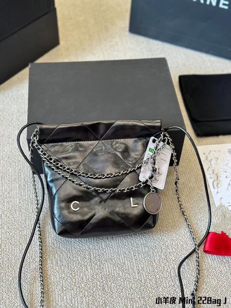 Mini Kadın Tasarımcıları Para 5a Luxurys Borsa Deri Çantalar Altın İpi Bir Omuz 22 Bag Crossbody Lady Handbag Alışveriş Çantası Kız İçin