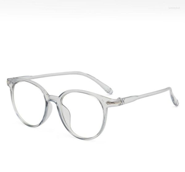 Óculos de sol Frames Moda Anti -Blue Computer Computador Ópulos de Computador Mulheres Round Optical Optical Transparente Retro Myopia Glasses Mens Eyewearfashion Kimm2