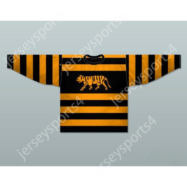 Personalizado 1921-23 HAMILTON TIGERS REPLICA HOCKEY JERSEY Top costurado S-M-L-XL-XXL-3XL-4XL-5XL-6XL