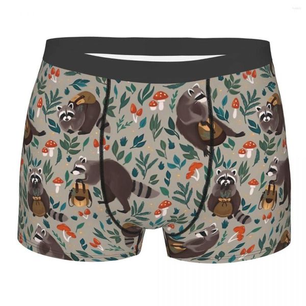 Unterhose Waschbären Grau Höschen Shorts Boxer Briefs Mann Unterwäsche Druck