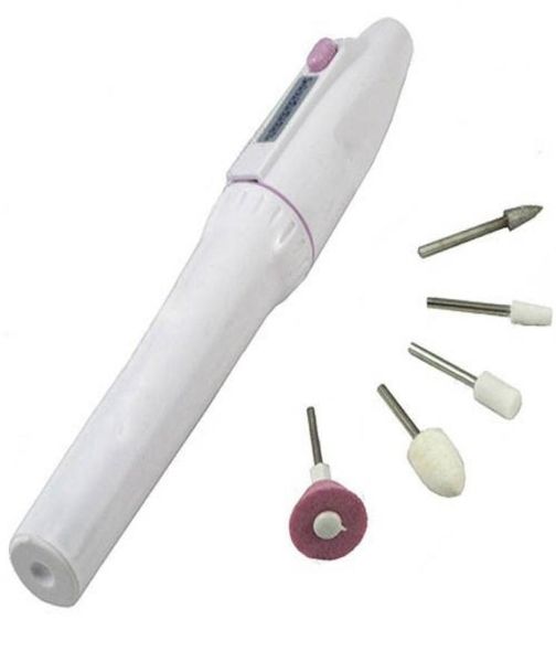 5 Setlot Pen Shape Electric Nail Drill Machine Art Salon Manicure File Polish Tool5 Bit5018891
