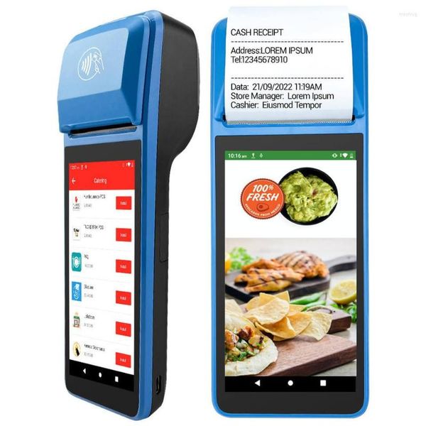 Android-Handheld-POS-Terminal mit Drucker Wifi NFC-Mobilgeräte-Barcode-Scanner HT8C