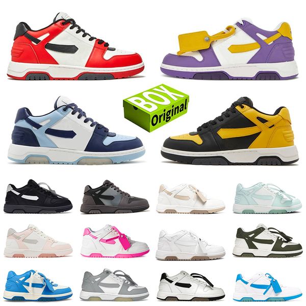 Top Quality OG Origina sneaker da esterno fuori ufficio da donna OOO Top Scarpe firmate in pelle di vitello Nero Limone Grigio Bianco Sabbia Viola Arancione Menta Celadon scarpe da ginnastica da uomo