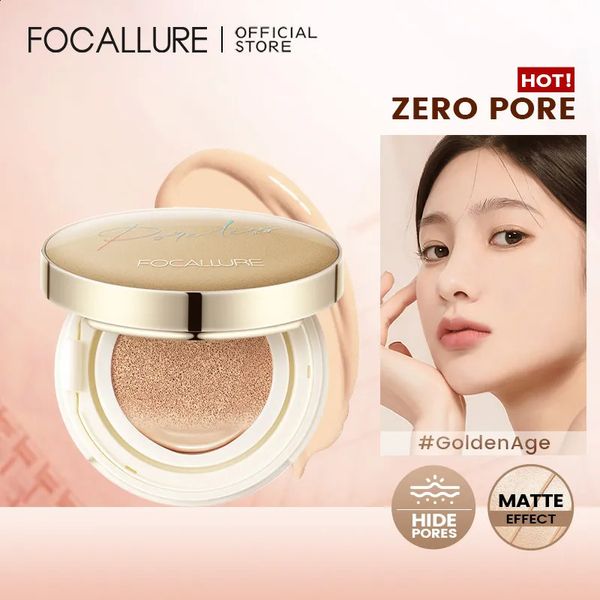 BB CC Creams FOCALLURE Air Cushion Poreless Creme À Prova D 'Água de Longa Duração Iluminar o Rosto Corretivo Matte Foundation Cosméticos Com Puff 231102