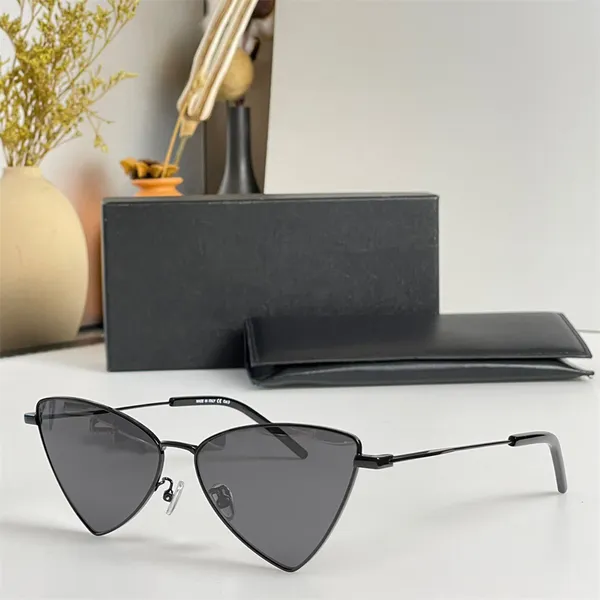 Marke Designer Frauen Jerry Winkel dreieckige Sonnenbrille 303 sexy Mode stilvolle Sonnenbrille Metallrahmen Sonnenbrillen mit Box