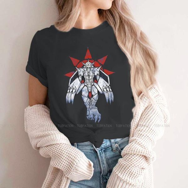Magliette da donna Graffiti Warrior Of Courage Maglietta da donna Digital Monster Manga Girls Basic Tops Camicia da donna in cotone 5XL Divertente regalo di moda