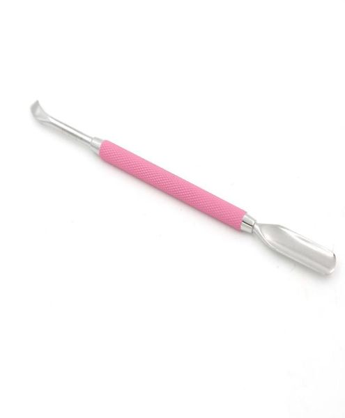 Strumenti per unghie Spingi cuticole Pittura rosa Cucchiaio professionale per anziani 10 pezzi Strumento per pedicure Detergente per unghie Manicure Acciaio inossidabile 59375219