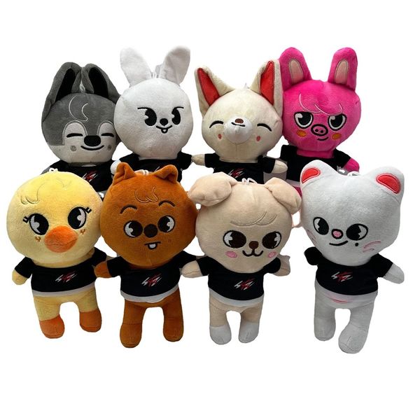 All'ingrosso della fabbrica 25 cm 8 stili bambini randagi skzoo peluche cartoni animati anime film e televisione bambole periferiche regali per bambini