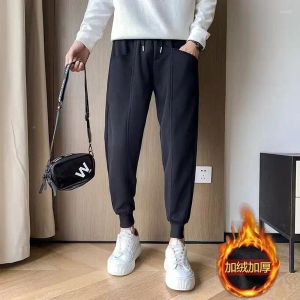 Erkekler Pantolon Sıradan Erkekler Joggers Swearpants Gym Fitness Çalışan Spor Pantolonları Erkek Eğitim Giyim Dipleri Trackpants Koreli Öğrenciler