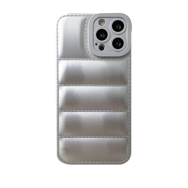Индивидуальный милый пухлый чехол для iPhone 11, 12, 13, 14, 15 Plus Pro Max, модный чехол из силикагеля, пуховое пальто для iPhone