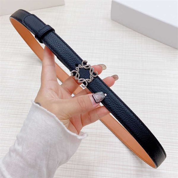 Loewew Women Belt Fashion Brand Loewew Belt Feminino com vestido Decorativo Cover de cintura fina Lowewe Belt Luxury Designer Belts Largura 2,0cm Tamanho 90-110cm 358