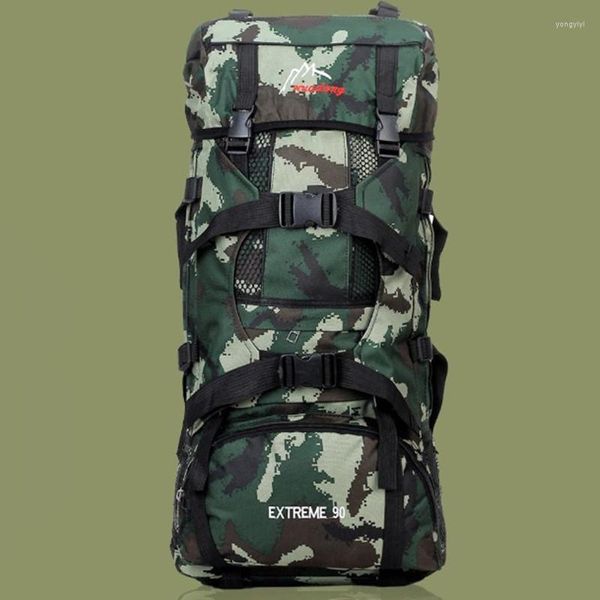 Zaino Zaini multifunzionali 90L Borsa a spalla impermeabile da viaggio unisex mimetica di grande capacità