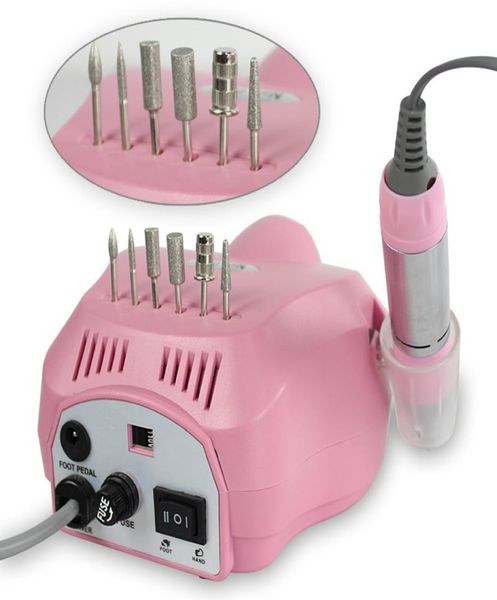 Equipamento de arte de unha Elétrica Acrílico Nail Art Broca Nail Polish Máquina Arquivo Buffer Bits Manicure Pedicure Kit 110V 220V DHL8643999