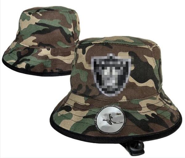 Nuovo Designer Inghilterra Oakland LAS VEGAS Cappelli a secchiello Camo Donna Barile Basket Baseball Pescatore Avaro Secchielli da calcio Uomo Cappellino da sole