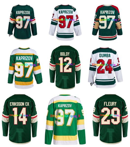 Kirill Kaprizov Matt Boldy Wild Hockey Jersey Minnesota Brock Faber Marc-Andre Fleury Joel Eriksson Ek Marcus Foligno Ryan Hartman Calen Addison Middleton Größe