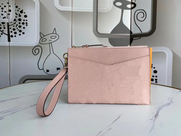 Nuova borsa dello stilista di alta qualità Carta e moneta famosa borsa da donna in pelle portamonete con clip portamonete Confezione regalo gratuita 68705