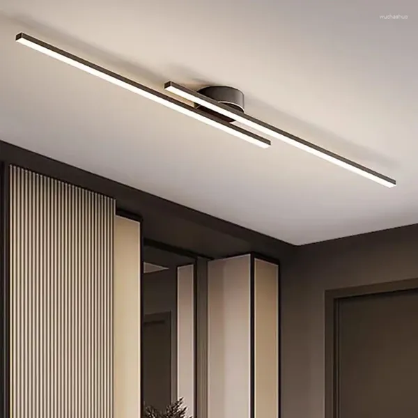 Tavan Işıkları Armatürler Tasarımcı Işık Led Strip Minimalist Gece Oturma Odası Lambalar Parlak Mutfak Plafondlamp Mobilyaları