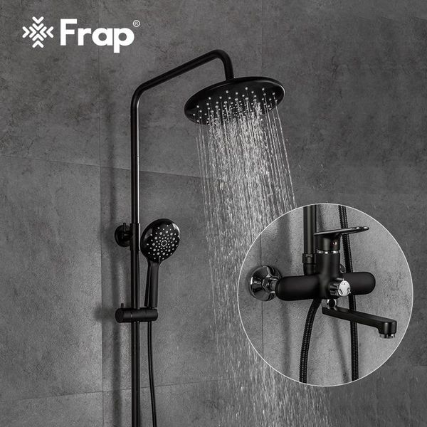 Bathroom chuveiro conjunta FRAP FRAP BLATE RAPINCO CABEÇA Sistema de pulverizador de mão Conjunto de banho Tap mixer torneira f2449