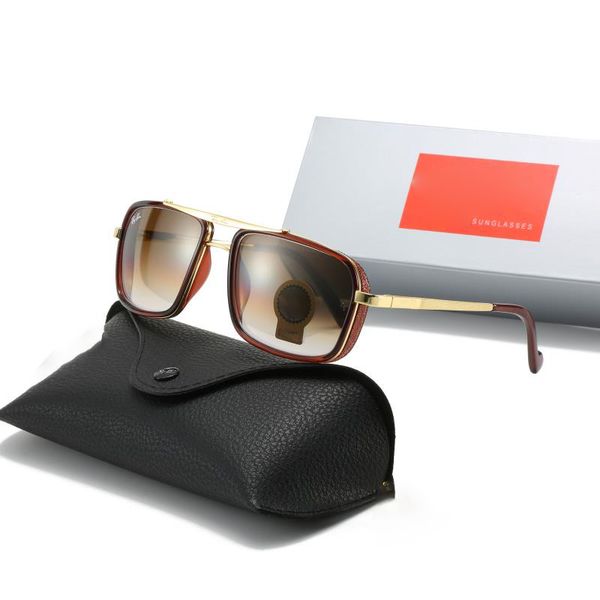 Männer coole Sonnenbrille Klassische Marke Retro Frauen Sonnenbrille Luxus Designer Brillen Hochwertige Marke Metallrahmen Designer Sonnenbrille Frau 4413 mit Box cool