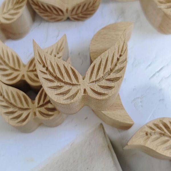 Strumenti di cottura Stampo per piante a forma di foglia Sigillo per decorazione pasticceria alla pesca