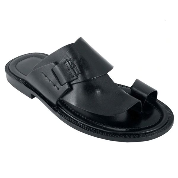 Gai verão chinelos planos masculinos moda sapatos casuais ao ar livre praia slides para homens roma masculino sandálias gladiador 230403 gai