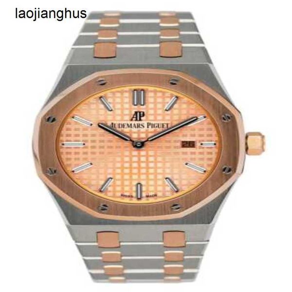 Luxury Audemar Pigue Watch Abbey Royal Oak Quartz Watch 67650sr Pink Dial with Paper