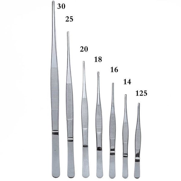 Paslanmaz çelik anti -aniodin tıbbi cımbızlar uzun düz forseps cmcm düz kafa dirsek kalın tıbbi aletler