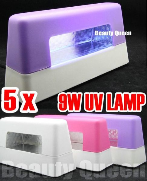 5 teile/los 9W UV Lampe Aushärtung Lampe UV-Licht Für Gel Polish Nail art UV LED GelHohe Qualität7003556