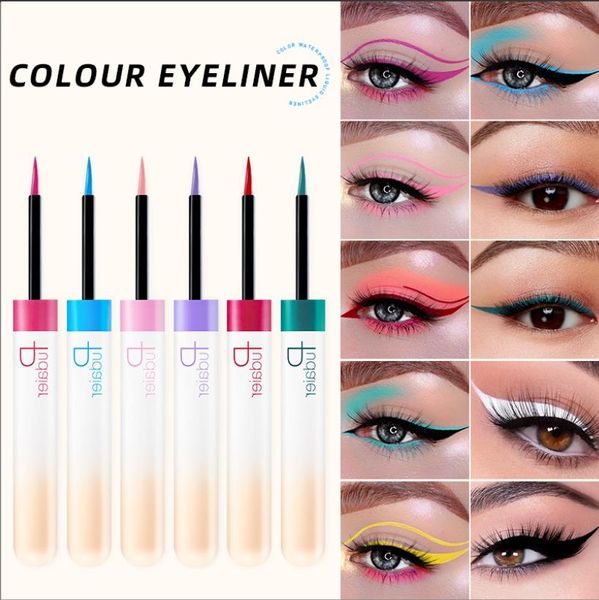 12 Farben mattes flüssiges Eyeliner-Set für Augen-Make-up, wasserfester, langlebiger, matter Eyeliner-Stift