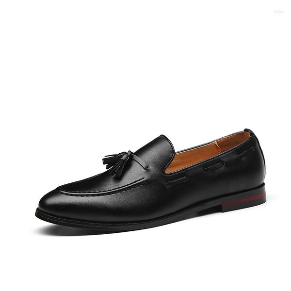 Elegante Schuhe Loafers Herren Coiffeur Schwarz Plus Size Classic Luxury Dressing For Formal Business Bequem