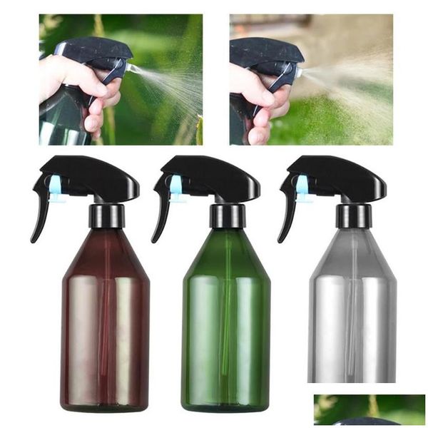 Bewässerungsgeräte 300 ml Kunststoff leere Sprühflasche Pflanzennebeldüse Wassersprüher handgepresste Dose Blume Ga Dhfu3