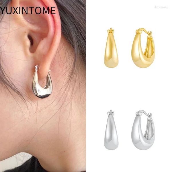 Brincos de argola 925 prata esterlina orelha agulha minimalista para mulheres punk brilhante geometria piercing luxo jóias presentes