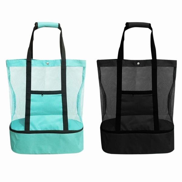 Bolsas de armazenamento Almoço multifuncional Alimentos portáteis Alimentos frescos Campo térmico Picnic Beach Ice Box Packing Organizer Back