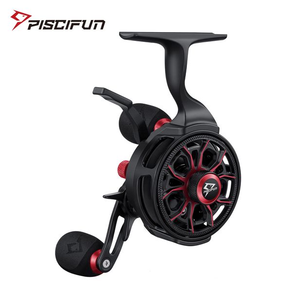 Катушки Baitcasting Piscifun ICX Carbon Ice Fishing Reles 3,2 1 Высокоскоростной падение двойное триггер 81 Shietded BB Гладкий магнитный зимний барабан 230331