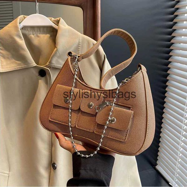 Borse a tracolla Borse Moda Borsa da donna 2023 Estate Nuova borsa in pelle strutturata Borsa a tracolla Pu Fullstylishyslbags