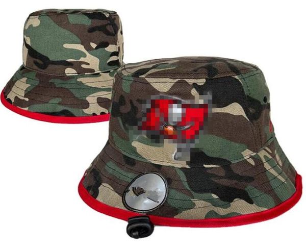 Neue Designer England Tampa Bay Eimer Hüte Camo Frauen Barrel Basketball Baseball Fischer Geizige Fußball Eimer Männer Sun Cap Barrel Caps