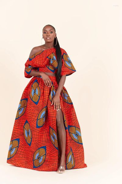 Ethnische Kleidung 2023 Fashion Style Afrikanische Kleidung Dashiki Print Top Röcke Party für Frauen