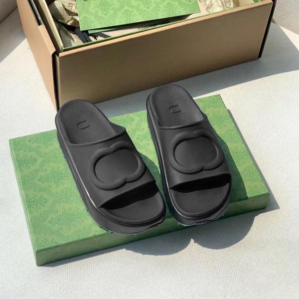 Platform Ayakkabı Terlik Katır Moda Sandale Kaydırıcılar Tuval Lüks Tasarımcı Yeni Nakış Sandal Kutu Boyutu 35-46 Seyahat Plajı Erkek Kadınlar Sıradan Ayakkabı Slayt Slayt