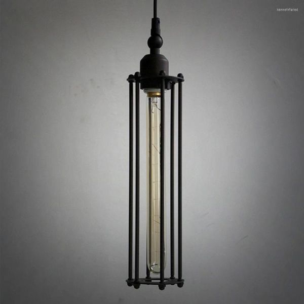 Pendelleuchten im amerikanischen Landhausstil Lichter Retro Loft Eisenkäfige Lampe Heimdekoration Droplight Vintage Hängeleuchten