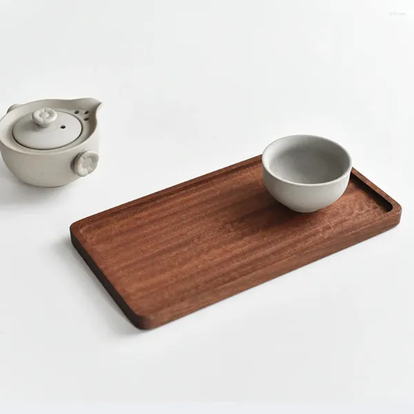 Pratos Bandeja de placa de madeira para pão design simples mesa de cozinha pequena exibição casa cama