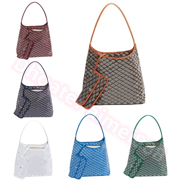 Borsa tote grande da donna Hobo Boheme rosa con manico superiore Borsa a mano in vera pelle Borsa a tracolla con portamonete Borsa a tracolla di lusso da città Negozio Borse da ascella firmate da uomo