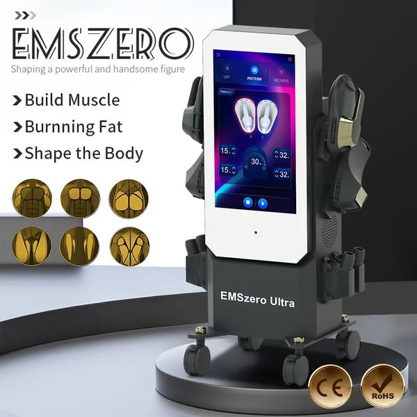 Emszero rf ems máquina elétrica de estimulação muscular rf remoção de gordura 4 alças formato do corpo máquina de emagrecimento emslim