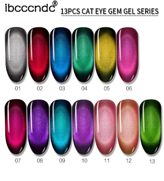 10ml 3D Cat Eye Gem Nail Polish Gel magnetico Soak Off Nail Gel Polish Semi Vernis Gel permanente Vernice Lacuqer Gellak2022934